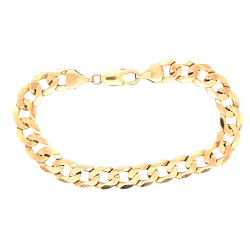 Pre Owned 9ct Curb Bracelet ZU633